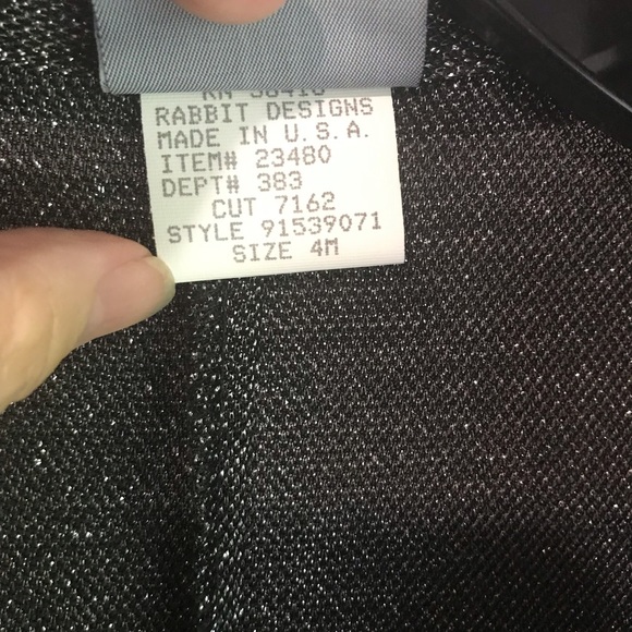 rabbit rabbit rabbit designs black silver duster - Picture 7 of 8